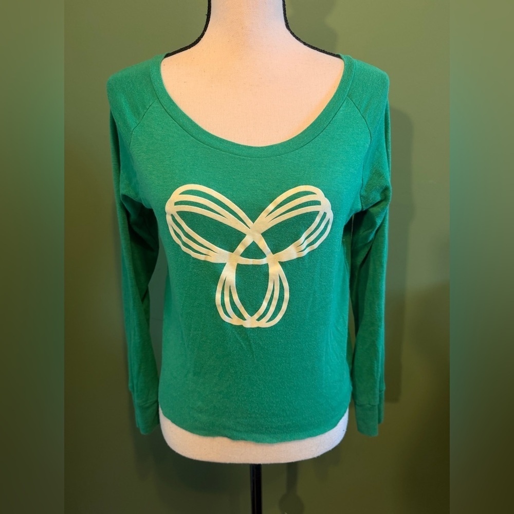 ❤️2 for $10!’❤️ 
TNA Teal Long Sleeve with White Graphic